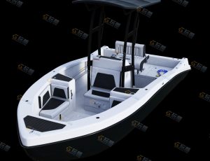 时尚快艇Blender模型