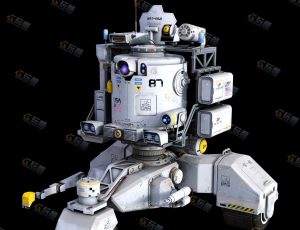 星际探测车Blender模型