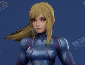 风格化银河战士Blender模型