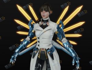 科技女战士Blender模型