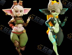 崔丝塔娜Blender模型