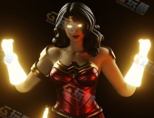 风格化神奇女侠Blender模型