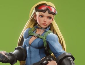 风格化街头霸王嘉米Blender模型