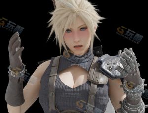 克劳德女装版Blender模型