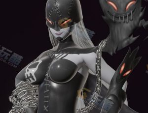 女恶魔兽Blender模型