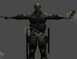 女亡命之徒Blender模型