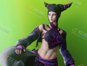 街霸琴Blender模型