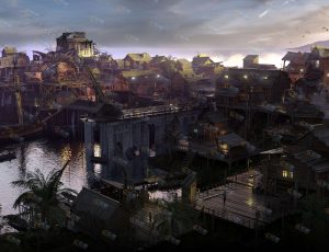 海盗湾建筑群Blender模型