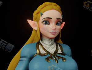 塞尔达公主Blender模型