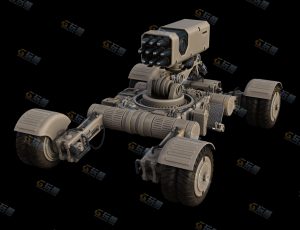 导弹车Blender模型