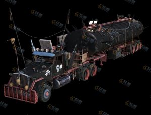 废土风格恶魔卡车Blender模型