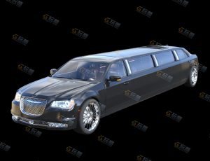 高档长轿车Blender模型