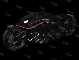 科幻赛博摩托机车Blender模型