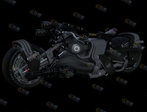 科幻赛博摩托机车升级版Blender模型
