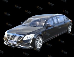 长轿车2代Blender模型