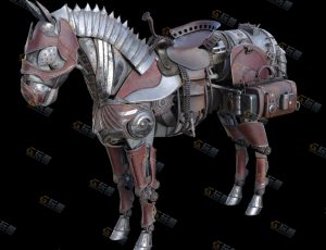 蒸汽朋克机械马Blender模型