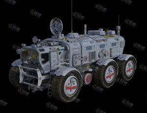 重型科技卡车Blender模型