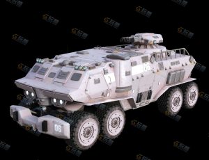 重型坦克车Blender模型