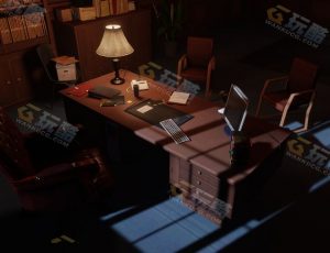 校长办公室Blender工程源文件