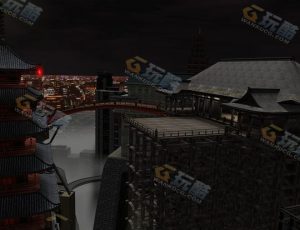 东京楼顶古建筑大场景Blender工程源文件