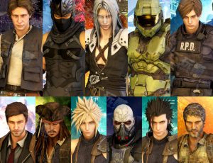 游戏男主角色合辑包Blender模型