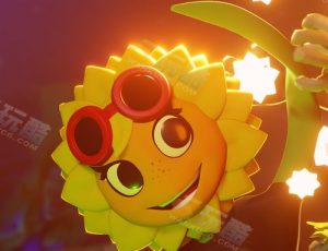 植物大战僵尸人形向日葵Blender模型