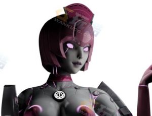 女护士机器人Blender模型