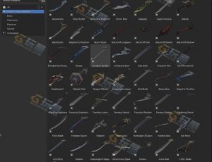 幻想风格武器Blender资产库