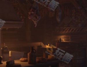 中世纪茅草房Blender工程源文件