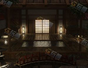 日式温泉澡堂Blender工程源文件