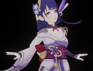 雷电将军Blender模型