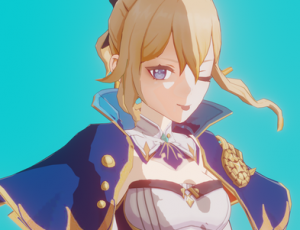 原神琴Blender模型