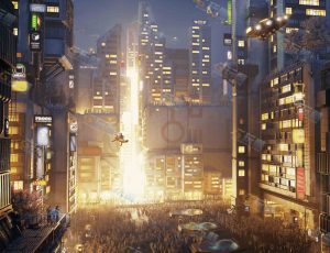 科幻赛博朋克大场景Blender工程源文件