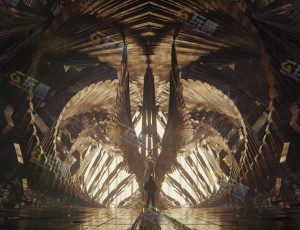 科幻宗教概念场景Blender工程源文件