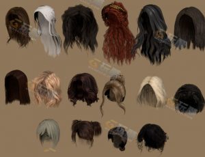 女性发型包Blender模型