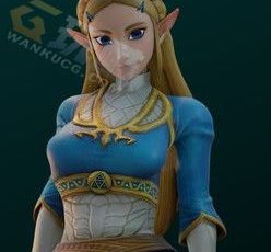 塞尔达公主Blender模型