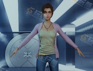 X战警可爱女孩Blender模型