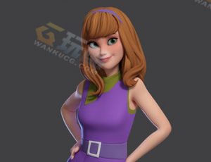 欧美风女孩Blender模型