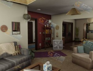 克林顿住宅Blender工程源文件