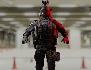 生化武装部队士兵Blender模型