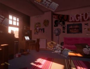 女生凌乱的卧室Blender工程源文件