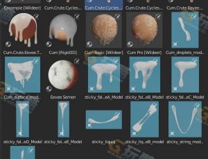 浓稠液体动画模型材质Blender资产库