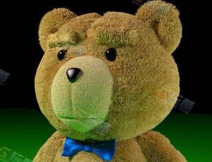 带毛发的泰迪熊Blender工程源文件