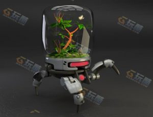 迷你搬运机器人Blender模型