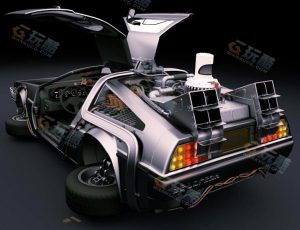 赛博超级飞行车Blender模型