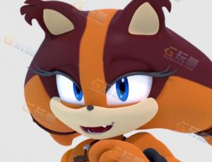 丛林卡通刺猬Blender模型