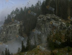 C4D制作悬崖地形大场景视频教程