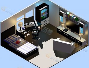 low poly低多边形卡通场景111-Blender工程源文件