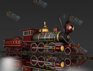 古典火车Blender模型