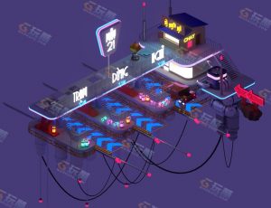 low poly低多边形卡通场景115-Blender工程源文件